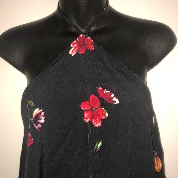 🆕 NWT Black Floral Halter Dress - Picture 3 of 3